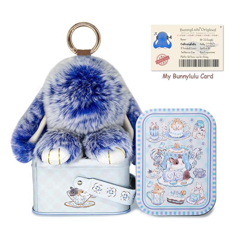 Bunny PomPom Keychain