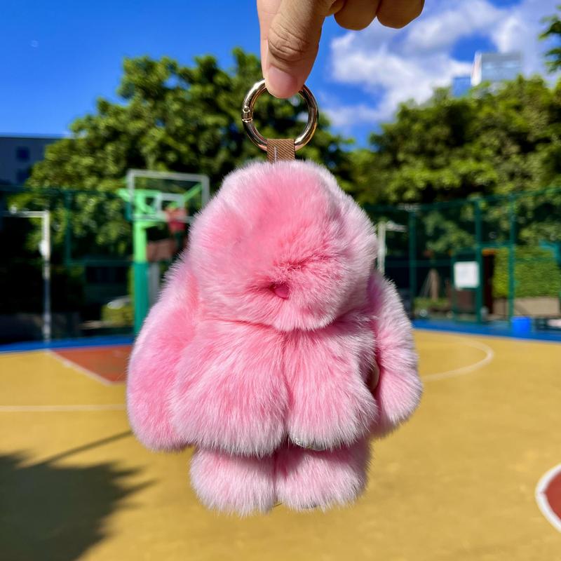 Bunny PomPom Keychain